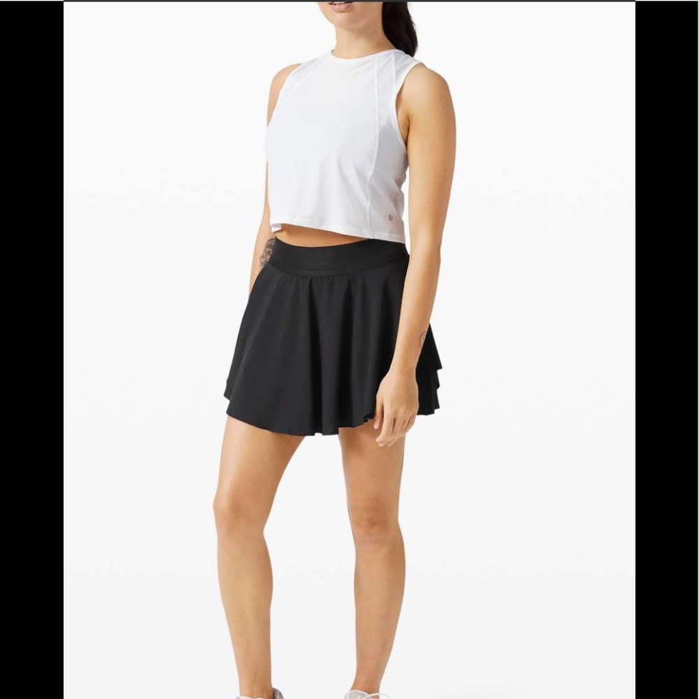 🎁Tall Lululemon High Rise Court Rival Skirt-Black - Picture 6 of 16